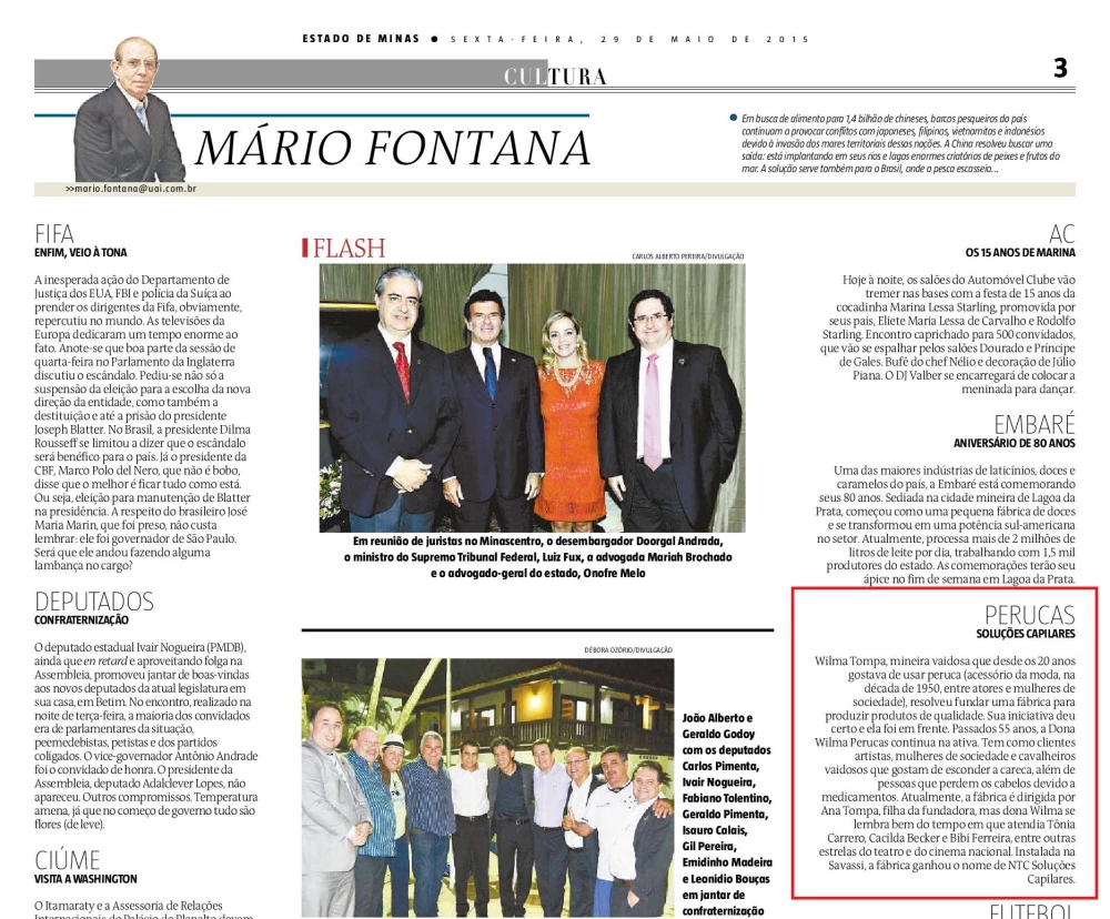 Jornal Estado de Minas coluna Mário Fontana